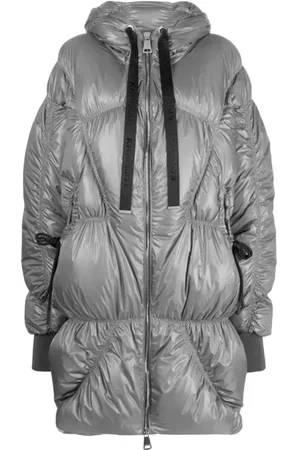 Khrisjoy Down Jackets, female, , Size: XS Metallic Quilted Jacket with Ruched Detailing