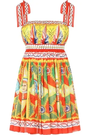 Dolce & Gabbana Summer Dresses, female, , Size: S Pleated chiffon minidress