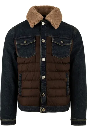 MOORER Denim Jackets, male, , Size: L Mondor-Fur Jacket for Men