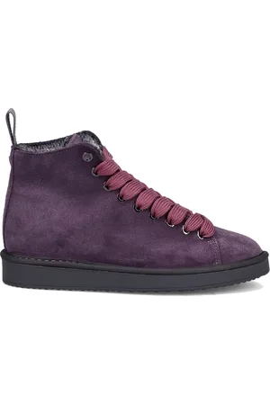Panchic Sneakers, female, , Size: 7 US Suede Ankle Boot with Pink Laces