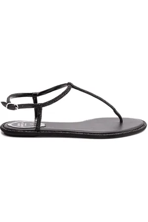 RENE CAOVILLA Flat Sandals, female, , Size: 5 US `Diana` Flat Sandals