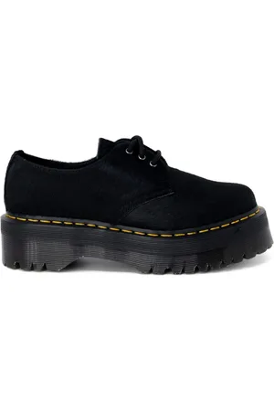 Dr. Martens Laced Shoes, female, , Size: 6 US Quad Hair On Lace-up Shoes
