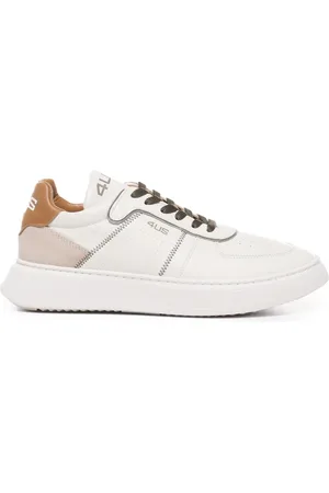Paciotti Sneakers, male, , Size: 11 US Italian Leather Sneakers Cream Mustard