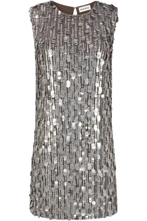 P.A.R.O.S.H. Party Dresses, female, , Size: S Sequin Sleeveless Dress