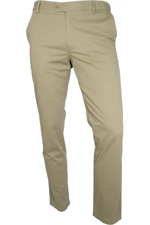 Meyer Chinos, male, , Size: W42 L32 Fine Micro Print Flex Trousers Oslo