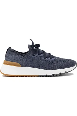 Brunello Cucinelli Sneakers, male, , Size: 12 US Sporty Mens Sneakers in Dark