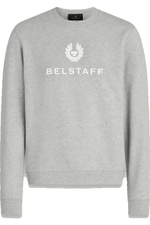 Belstaff Sweatshirts, male, , Size: XL Signature Crewneck Sweatshirt in Old Silver
