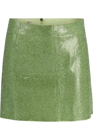 Nué Notes Short Skirts, female, , Size: M Rhinestone A-line Mini Skirt