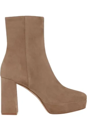 Gianvito Rossi Heeled Boots, female, , Size: 8 1/2 US Chunky Heel Suede Boot