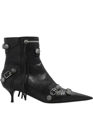 Balenciaga Heeled Boots, female, , Size: 6 US ‘Cagole’ heeled ankle boots