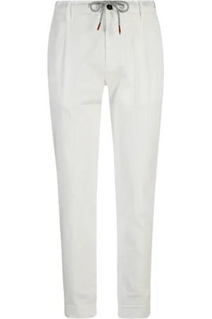 ELEVENTY Slim-fit Trousers, male, , Size: W32 Cotton Trousers with Zipper
