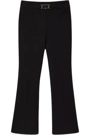 Twin-Set Cropped Trousers, female, , Size: XL Wide Trousers