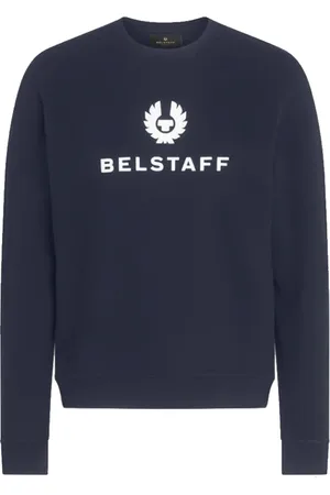 Belstaff Sweatshirts, male, , Size: 2XL Dark Ink Signature Crewneck Sweatshirt