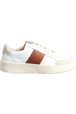 SAINT SNEAKERS Sneakers, male, , Size: 12 US /Brick Leather Sneakers for Men