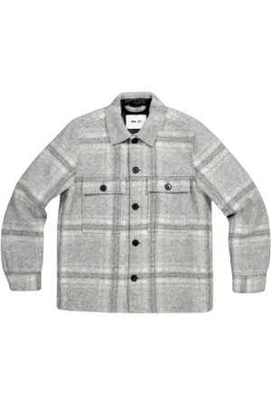 NN.07 Light Jackets, male, , Size: L Wool Blend Forest Jacket
