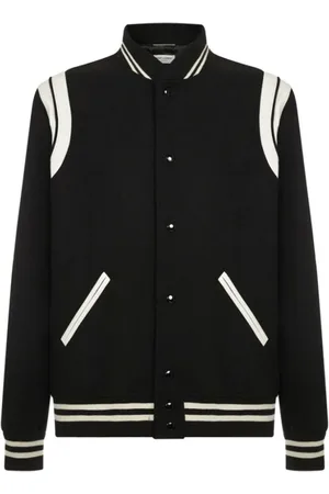 Saint Laurent Bomber Jackets, male, , Size: M Teddy Jacket In Wool