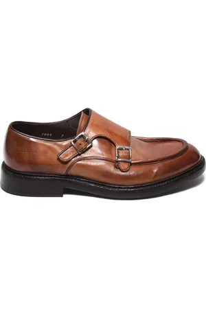 Green george Loafers, male, , Size: 9 1/2 US Vintage Marrone Leather Shoes