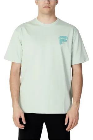 Fila T-Shirts, male, , Size: L Plain Round Neck T-shirt