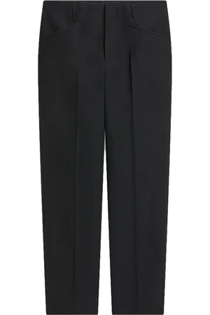 DRIES VAN NOTEN Straight Trousers, male, , Size: L Wool Tailored Trousers