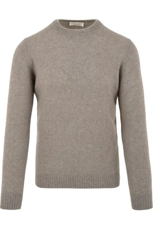 FILIPPO DE LAURENTIIS Round-neck Knitwear, male, , Size: 2XL Dove Grey Sweaters for Men