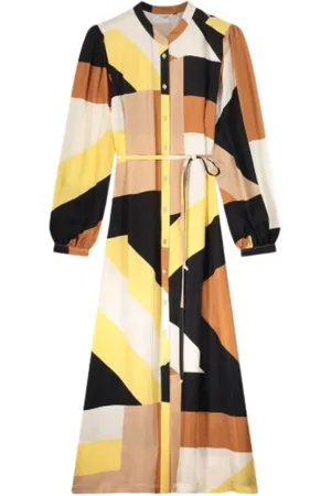 Summum Woman Midi Dresses, female, , Size: M Geometric Shirt Dress