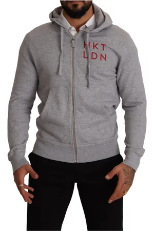 Hackett Zip-throughs, male, , Size: S Zip Hooded Cotton Sweatshirt Sweater