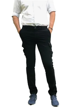 Masons Slim-fit Trousers, male, , Size: L Cargo Velour Pants