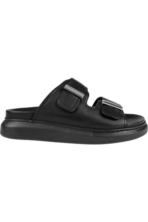Alexander McQueen Sliders, female, , Size: 6 US Queen Leather Sandals
