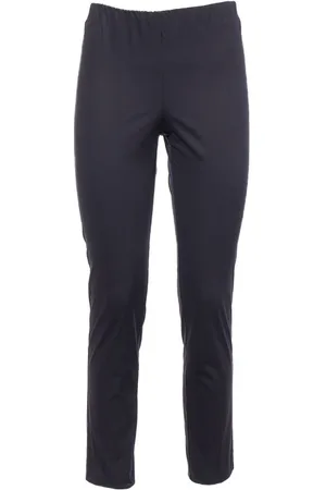 LE TRICOT PERUGIA Slim-fit Trousers, female, , Size: 2XL Cotton Pants with Elastic Waist