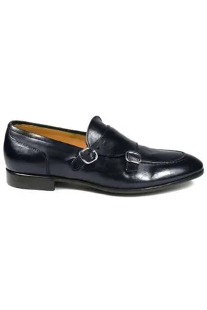 Green george Loafers, male, , Size: 10 US Vintage Leather Double Buckle Shoe