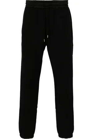 Saint Laurent Sweatpants, male, , Size: S Cotton Tracksuit-Style Trousers