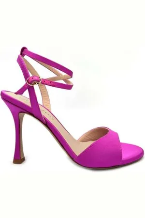 ROBERTO FESTA High Heel Sandals, female, , Size: 5 US Barbie Pink Satin High Heel Sandals