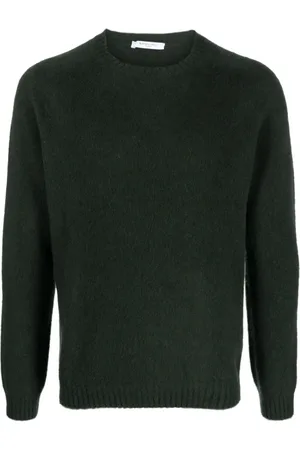Boglioli Round-neck Knitwear, male, , Size: 2XL Wool-Cashmere Sweater