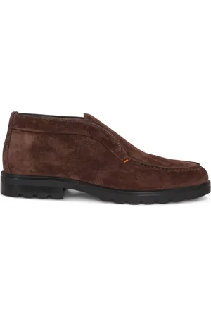 santoni Ankle Boots, male, , Size: 8 1/2 US Classic Suede Chukka Boot