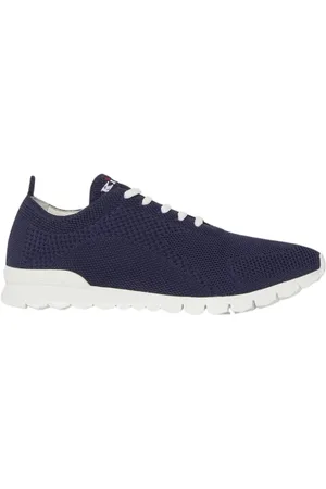 Kiton Sneakers, male, , Size: 9 US Navy Knit Sneakers