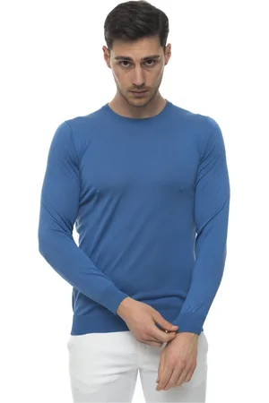 Kiton Round-neck Knitwear, male, , Size: 2XL Handmade Silk Round-neck Pullover