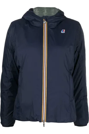 K-Way Rain Jackets, female, , Size: L Rain Jacket with Hood and Striped Details