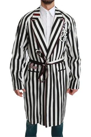 Dolce & Gabbana Robes, male, , Size: S Luxury Black and Cotton Robe
