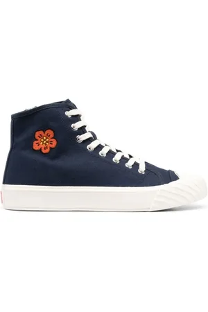 Kenzo Sneakers, male, , Size: 10 US Midnight Floral Print High-Top Sneakers