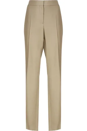 Stella McCartney Straight Trousers, female, , Size: 2XS Green Straight Trousers