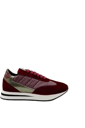 Borbonese Sneakers, female, , Size: 6 US Suede and Laminated Sneakers