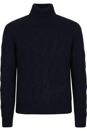 DRUMOHR Turtlenecks, male, , Size: XL Braided Turtleneck Sweater