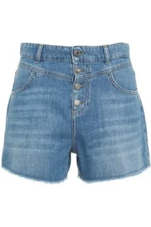 Liu Jo Denim Shorts, female, , Size: W26 Distressed High Waist Denim Shorts