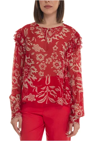 Liu Jo Blouses, female, , Size: S Floral Print Balloon Sleeve Blouse
