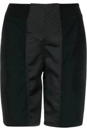 Jean Paul Gaultier Long Shorts, female, , Size: S Cyclist With Topstitched Details