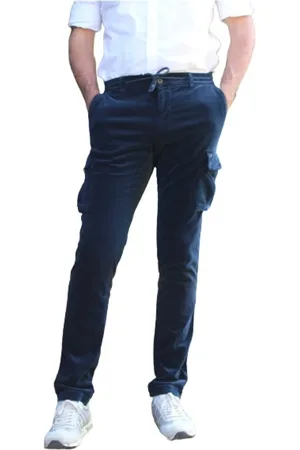 Masons Slim-fit Trousers, male, , Size: XL Cargo Velvet Pants