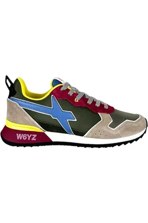 W6YZ Sneakers, male, , Size: 8 US Vintage Sneakers with Technical Fabric and Washed Suede