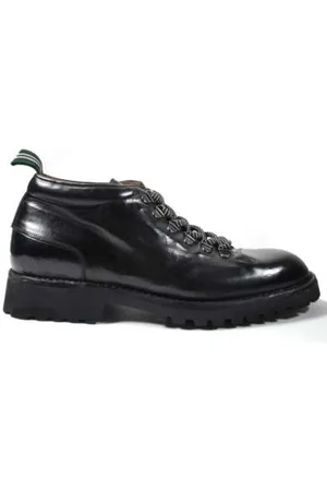 Green george Lace-up Boots, male, , Size: 7 US Leather Anfibio Sneakers