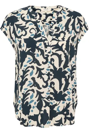 Part Two Blouses, female, , Size: XS Midnight Navy Ornament Blouse