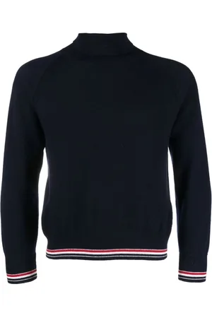 Thom Browne Turtlenecks, male, , Size: XL Cashmere Turtle Neck Sweater